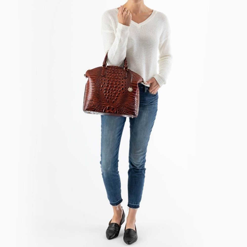 NWT BRAHMIN CHIFFON MARE OMBRE LG DUXBURY BAG - Picture 5 of 6